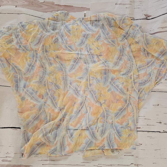 New Forever 21 Multicolored Sheer Bathing Suit Coverup - Picture 3 of 7